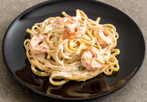 Fettuccine-Alfredo-With-Lemon-Garlic-Shrimp by Tana Amen BSN RN Fettuccine-Alfredo-With-Lemon-Garlic-Shrimp by Tana Amen BSN RN